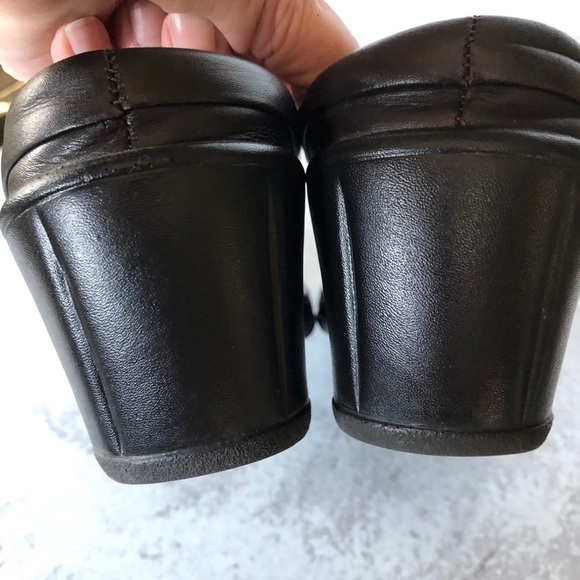 Dansko Dark Brown Leather Wedge Heel Mule - Picture 8 of 12